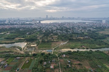 Hanoi City Vietnam Aerial Drone Photo
