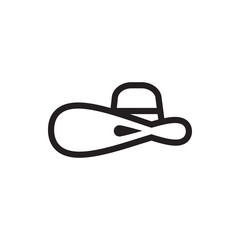 woman hat icon illustration