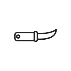gardening knife icon illustration