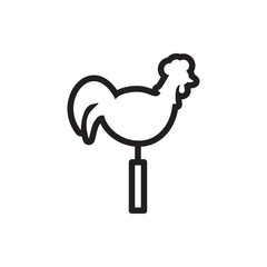 weather vane icon illustration