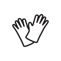 gloves icon illustration