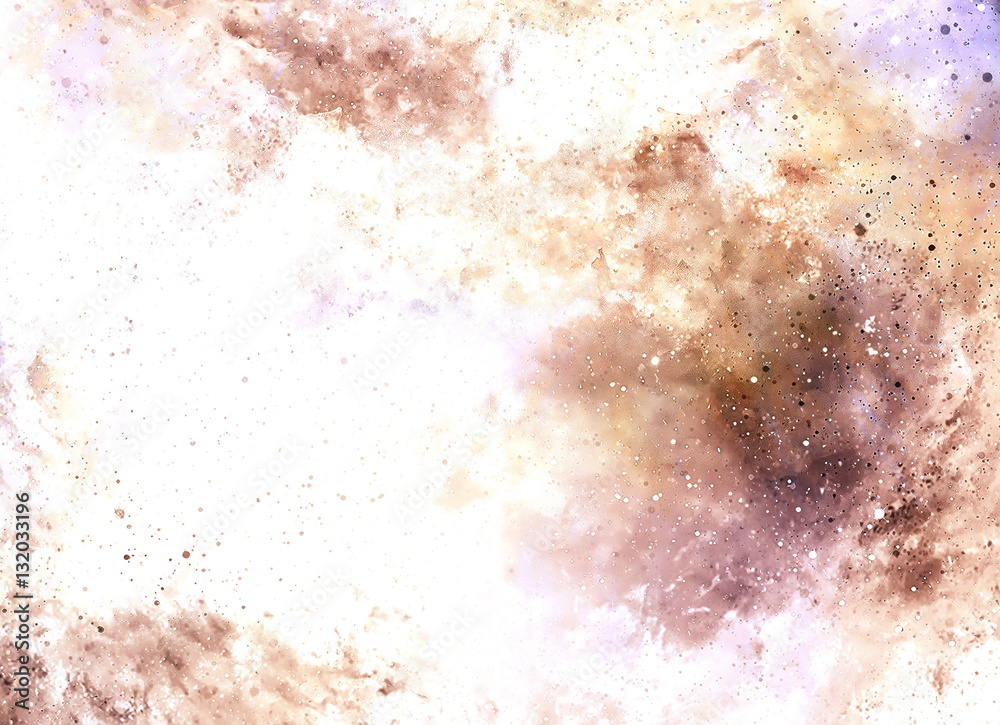 Poster cosmic space and stars, color cosmic abstract background. fire effect in space.