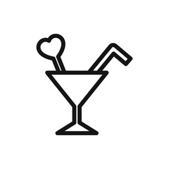 cocktail icon illustration