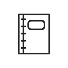 notebook icon illustration