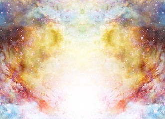 Cosmic space and stars, color cosmic abstract background.