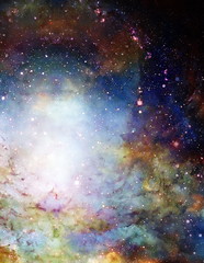Cosmic space and stars, color cosmic abstract background.
