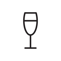 wine glass icon illustration