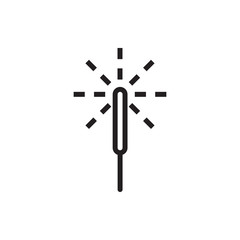sparkler icon illustration