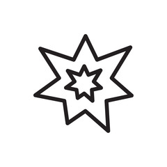 Obraz premium fireworks icon illustration