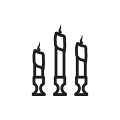 candle icon illustration
