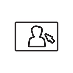 camera display icon illustration