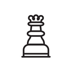 chess king icon illustration