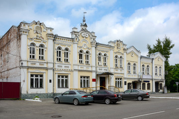 Fototapeta premium Biysk, a historic house on the former Great street