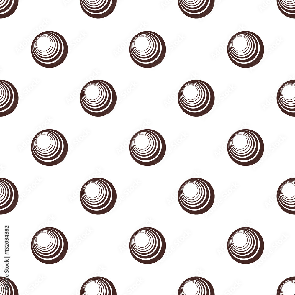 Fototapete seamless black and white abstract retro pattern with polka dots