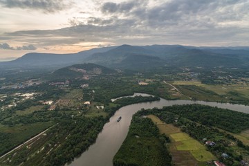 Krong Kampot Cambodia Aerial Drone Photo