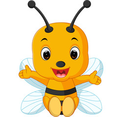 cute bee cartoon