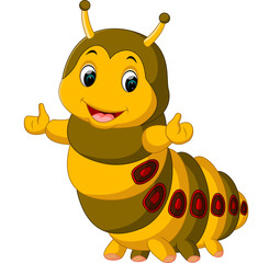 Cute caterpillar presenting


