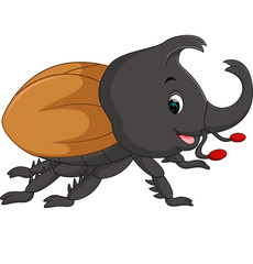 Cartoon stag beetle
