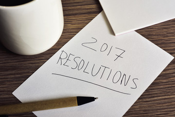 coffee and text 2017 resolutions