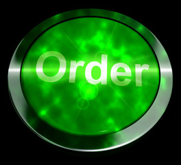 Order Button For Buying Online 3d Rendering