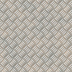 Digitally rendered gray rusty metal plate - seamless pattern