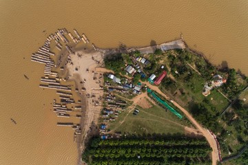 Silk Island Phnom Penh Cambodia Aerial Drone Photo