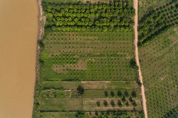 Silk Island Phnom Penh Cambodia Aerial Drone Photo