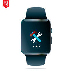 Smartwatch Design Template for Digital Illustration