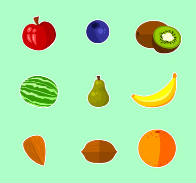 Fruits - vector set