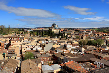 Fototapeta premium View of the red Toledo roofs, Spain
