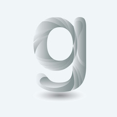 g logo letter typography for brand and company identity