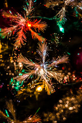 Obraz na płótnie Canvas Christmas lights, Christmas decorations, tree