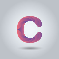 c logo letter typography for brand and company identity