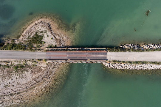 Adriatic sea Mirna river Antenal Tar Croatia Aerial Drone Photo