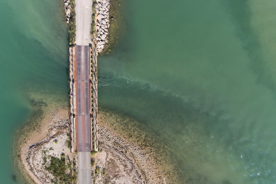 Adriatic sea Mirna river Antenal Tar Croatia Aerial Drone Photo