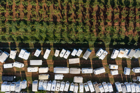 Camping Lanterna Croatia Aerial Drone Photo