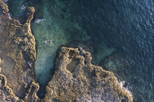 Holiday in Lanterna Croatia Aerial Drone Photo