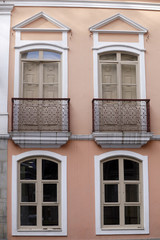 Fototapeta na wymiar facade of historic house of santos marquess, sao paulo, brazil