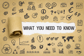 What You Need to Know Papier mit Symbole