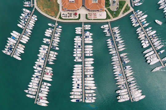 Novigrad Marina Croatia Aerial Drone Photo