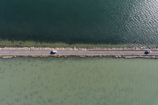 Adriatic sea Mirna river Antenal Tar Croatia Aerial Drone Photo