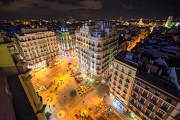 Fototapeta premium Madrid, Calle de la Montera