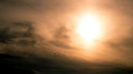 Sunset with cloudy