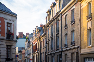 Fototapeta na wymiar Architecture of buildings in Reims, France