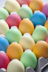 still life of Easter eggs
