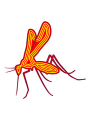 Fototapeta premium Mücke funny sting design