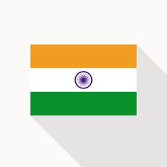 The National Flag of India. Vector flat icon in eps8.