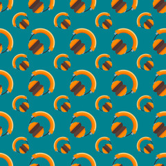 Headphones vector seamless pattern.