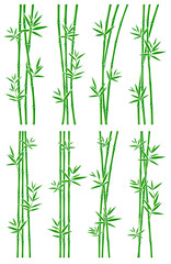 Bamboo collection set. Vector
