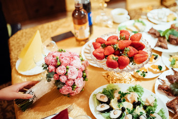 buffet of fresh fruit